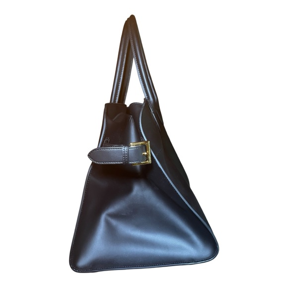 SANTAELLA Black Leather Valentina Tote Bag NWT - Picture 6 of 16